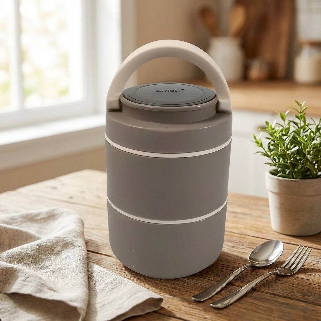 2-Layer Stainless Steel Lunch Box