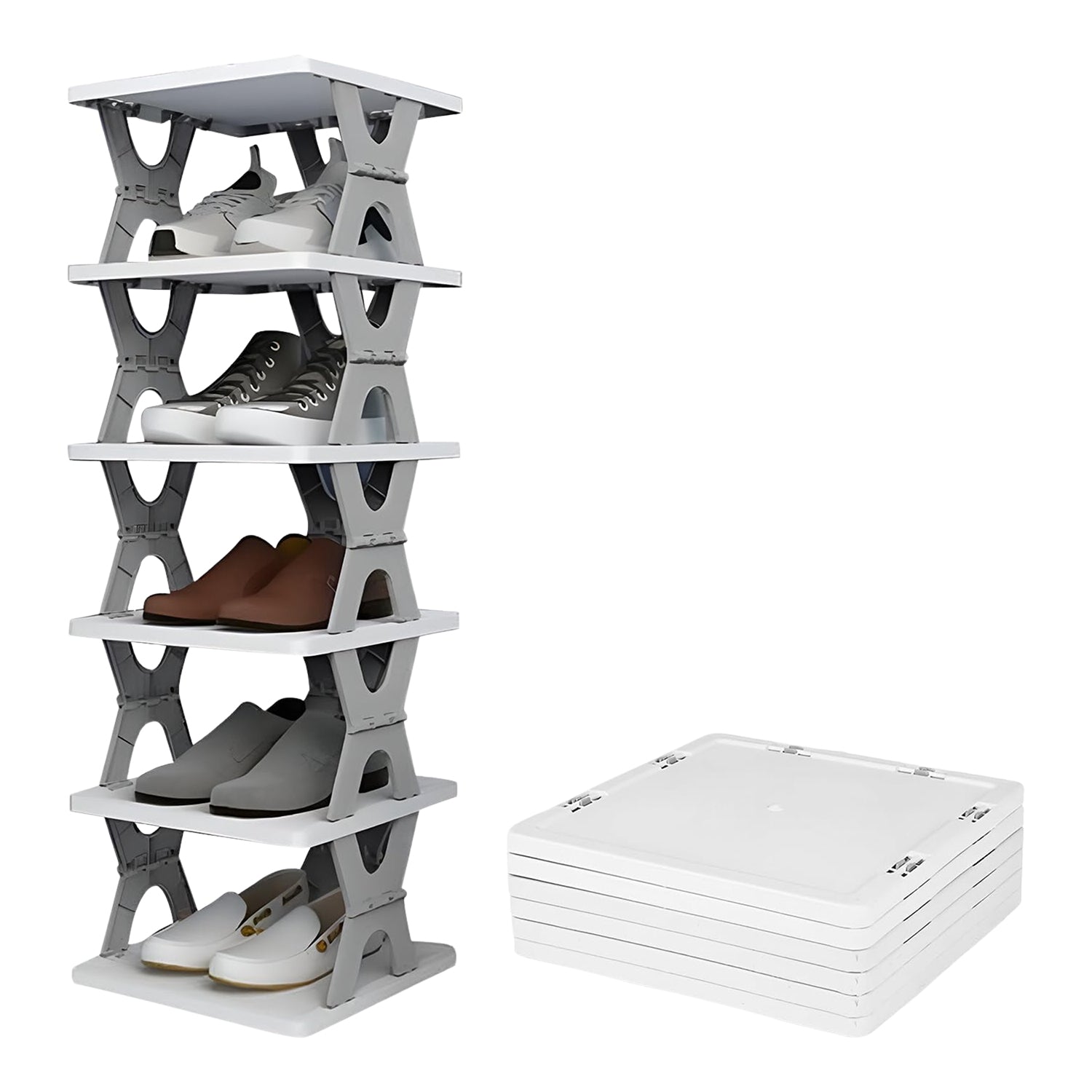Smart Foldable Shoe Rack