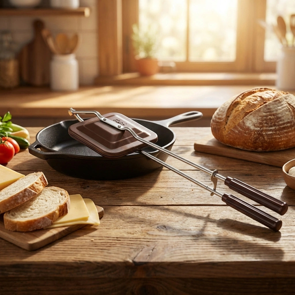 Flame-Based Sandwich Toaster