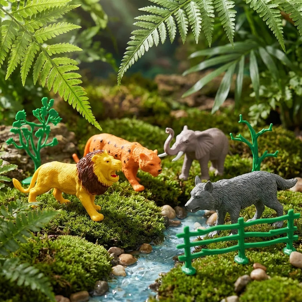 Small Wild Animal Set For Kids (4 pcs)