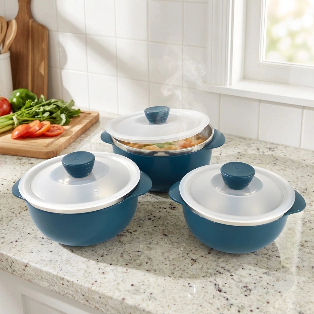 Nestable Microwave Reheating Bowls