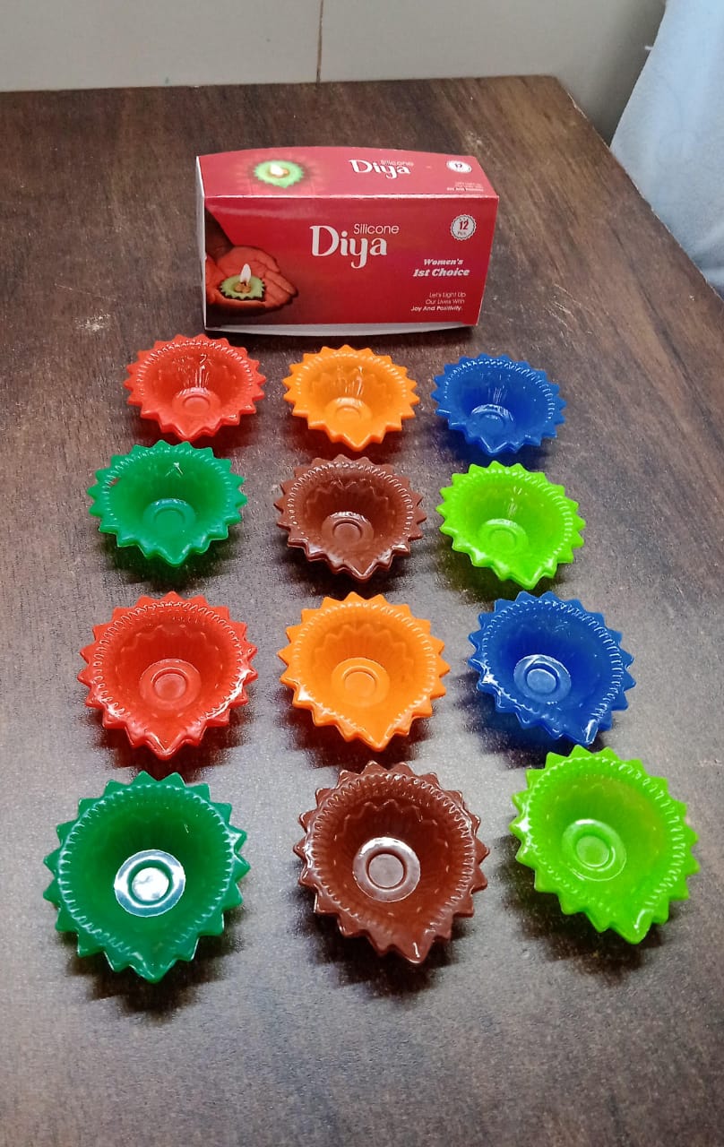 Colorful Silicone Diya Set