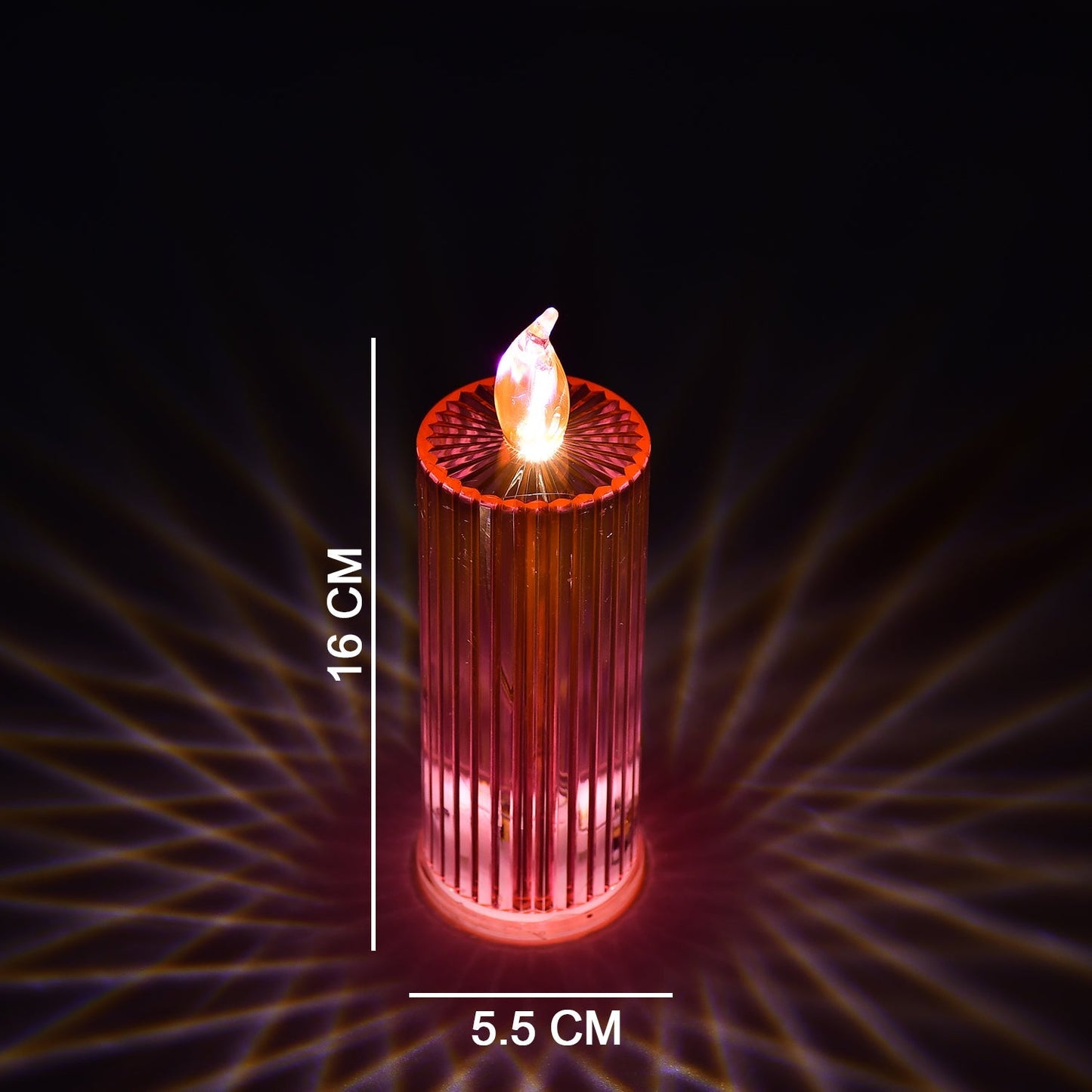 Glitter Swirl LED Candles