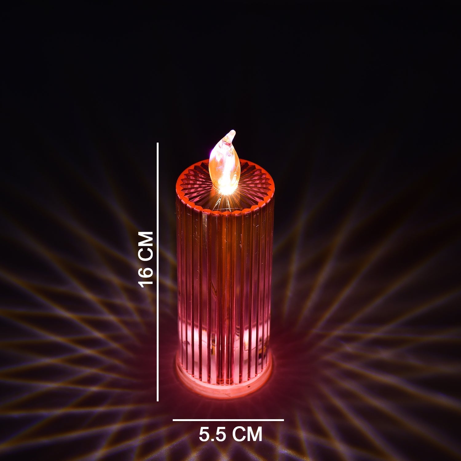 Glitter Swirl LED Candles