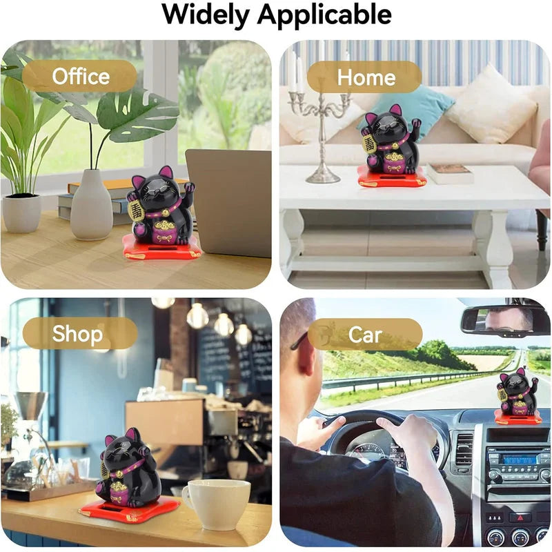 Best solar waving lucky cat - figurines | 2025 | fast shipping