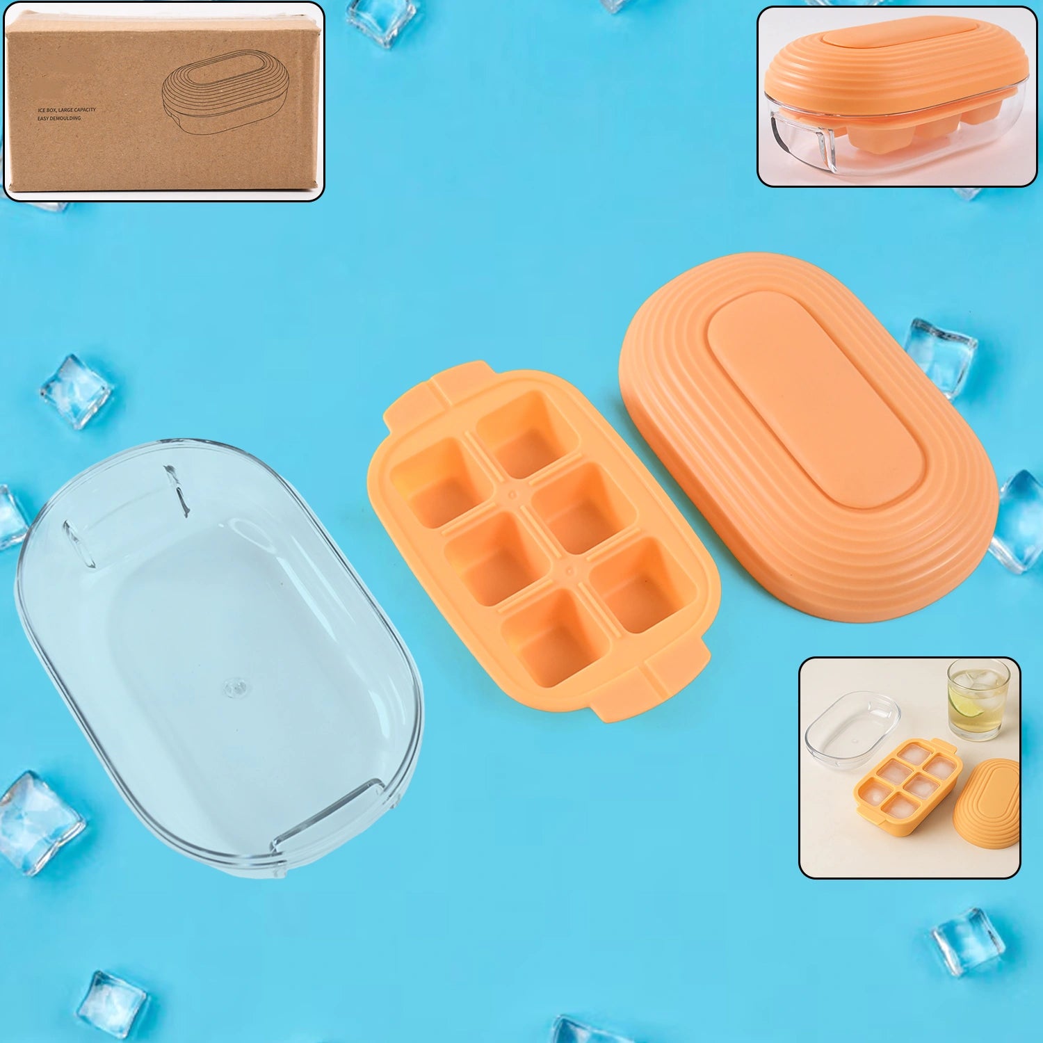 Best 6-cube ice tray with lid - cube trays | 2025 | fast shipping