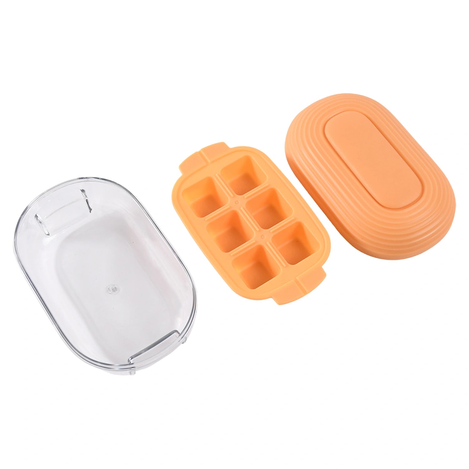 6-cube ice tray with lid