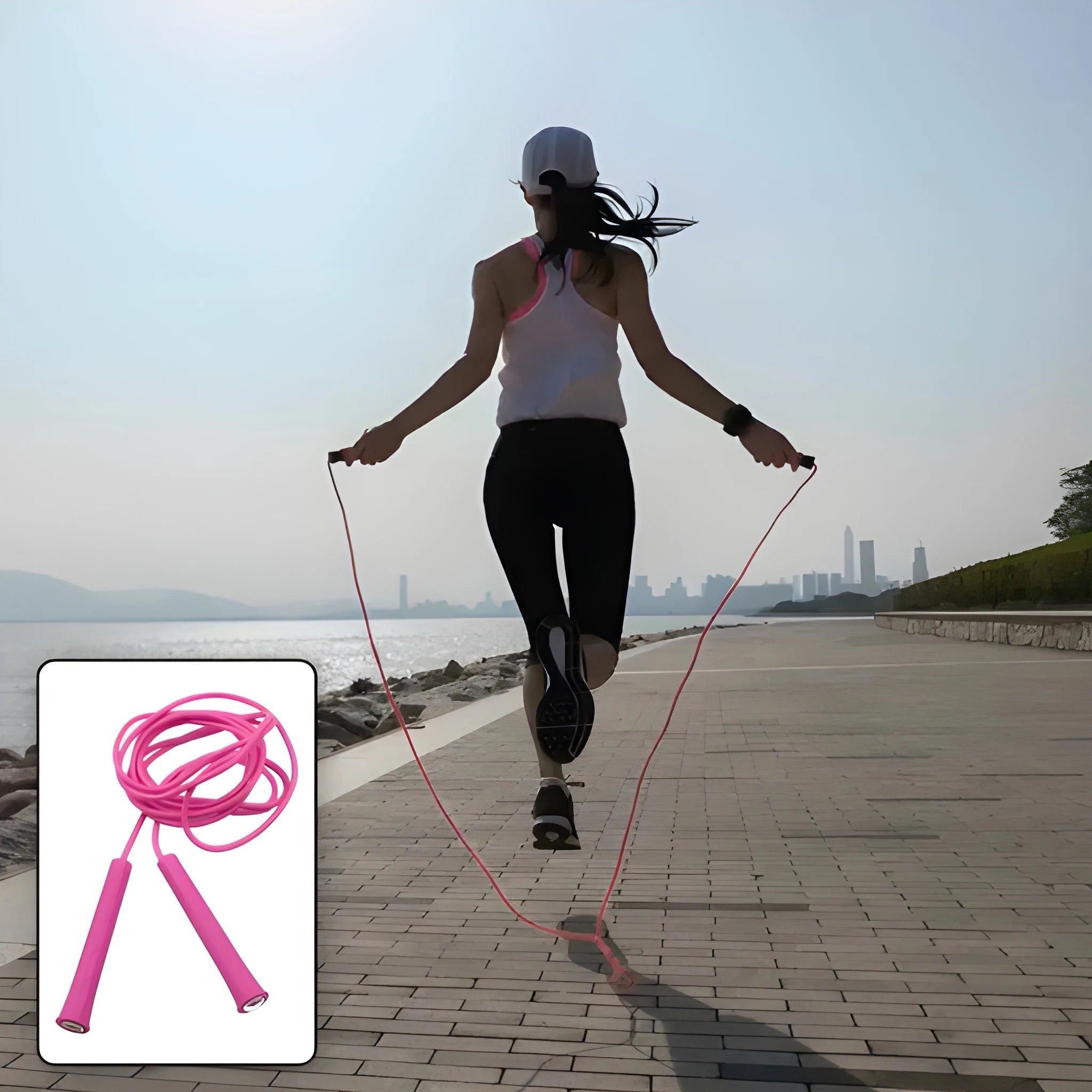 Adjustable speed jump rope