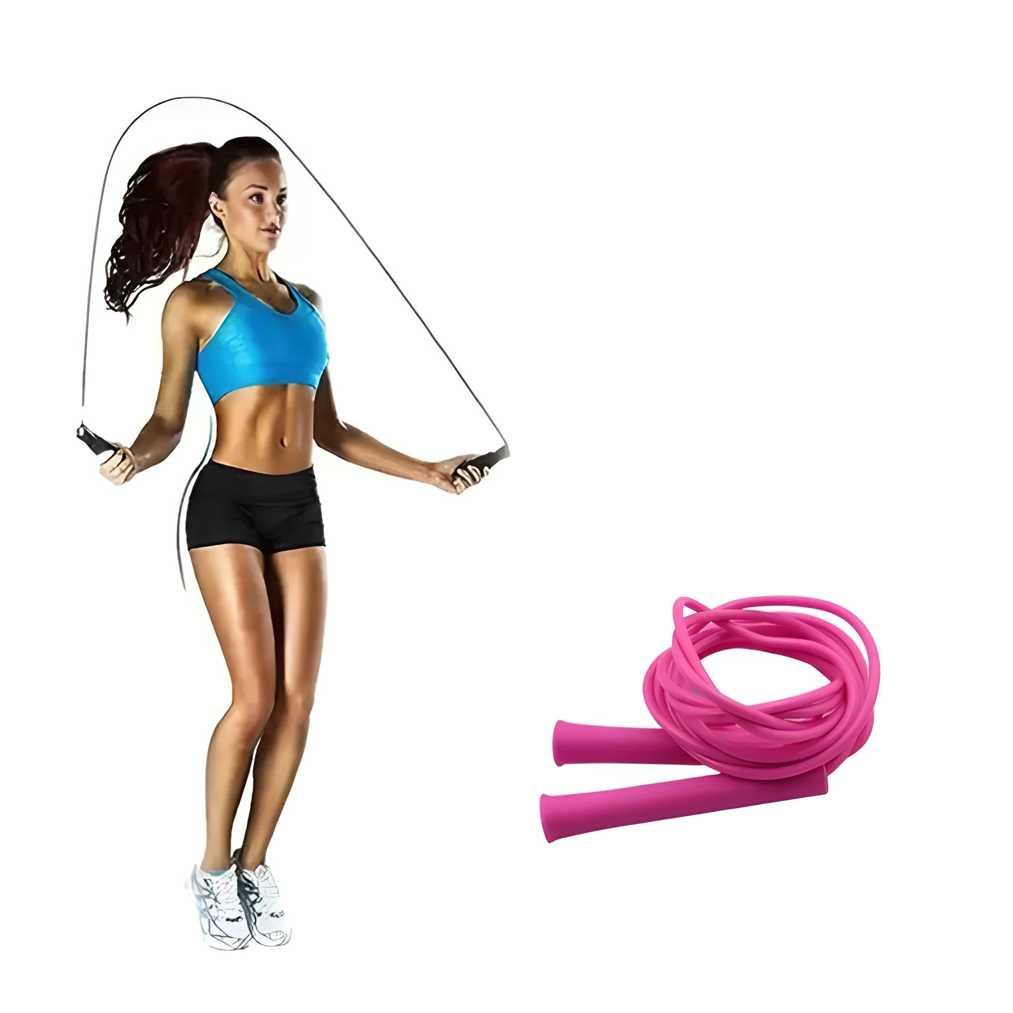 Adjustable speed jump rope