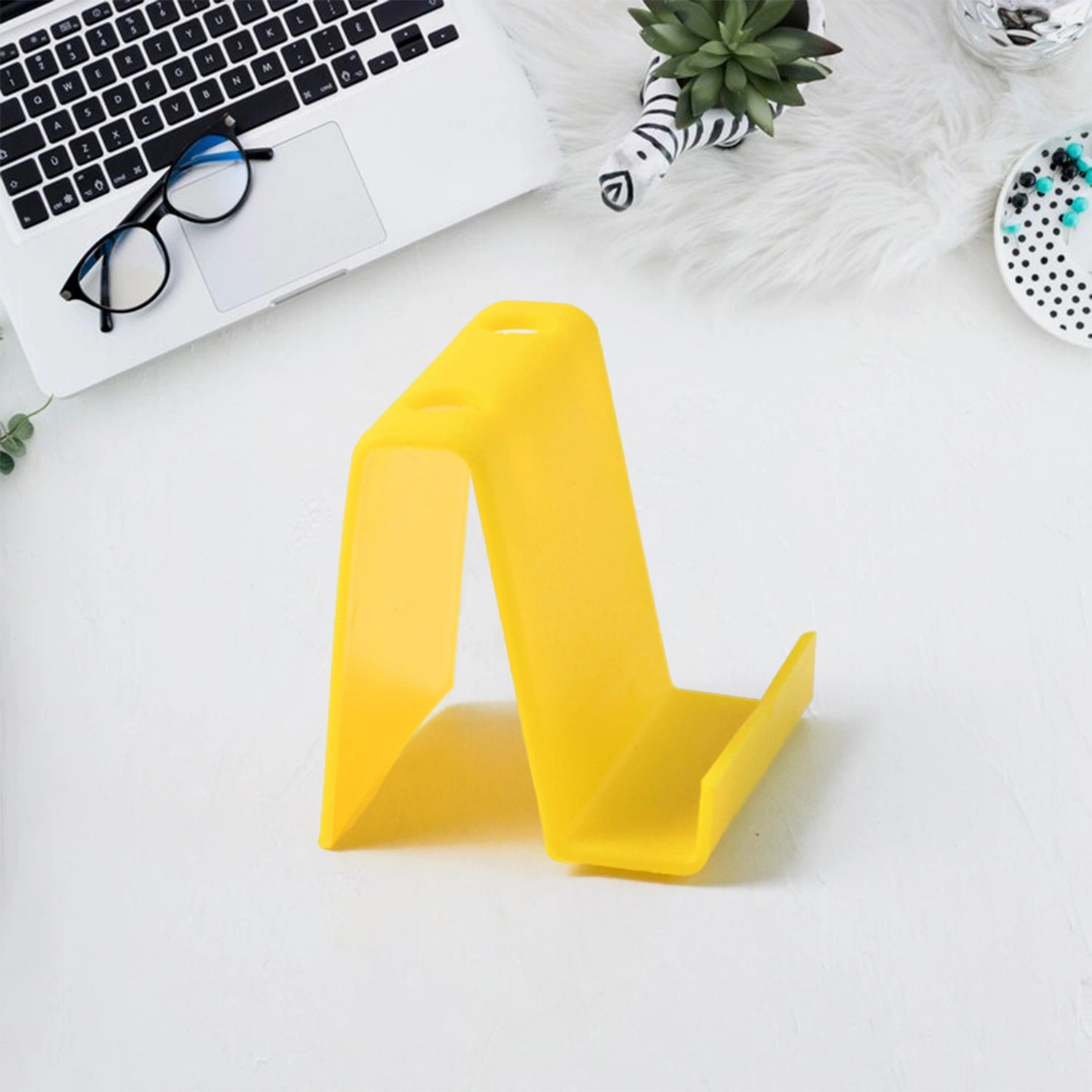 Plastic phone stand & pen holder – 1 pc