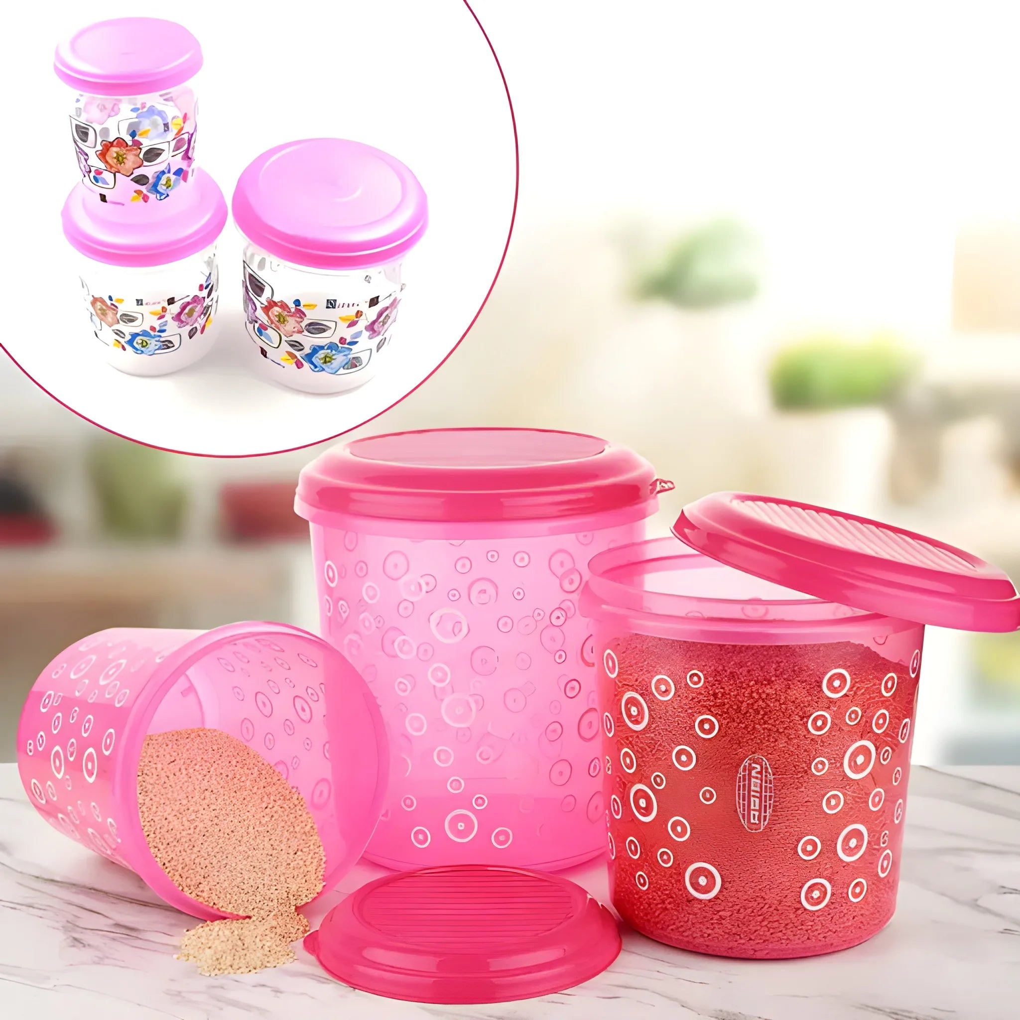 Airtight pantry containers set