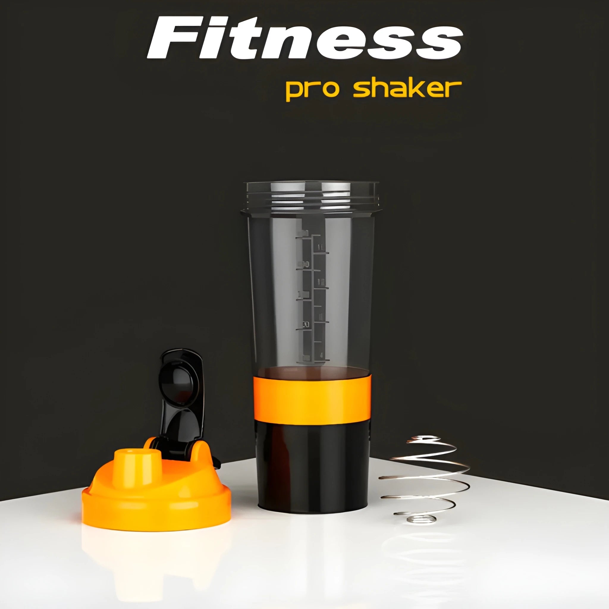 All-in-one mixer bottle