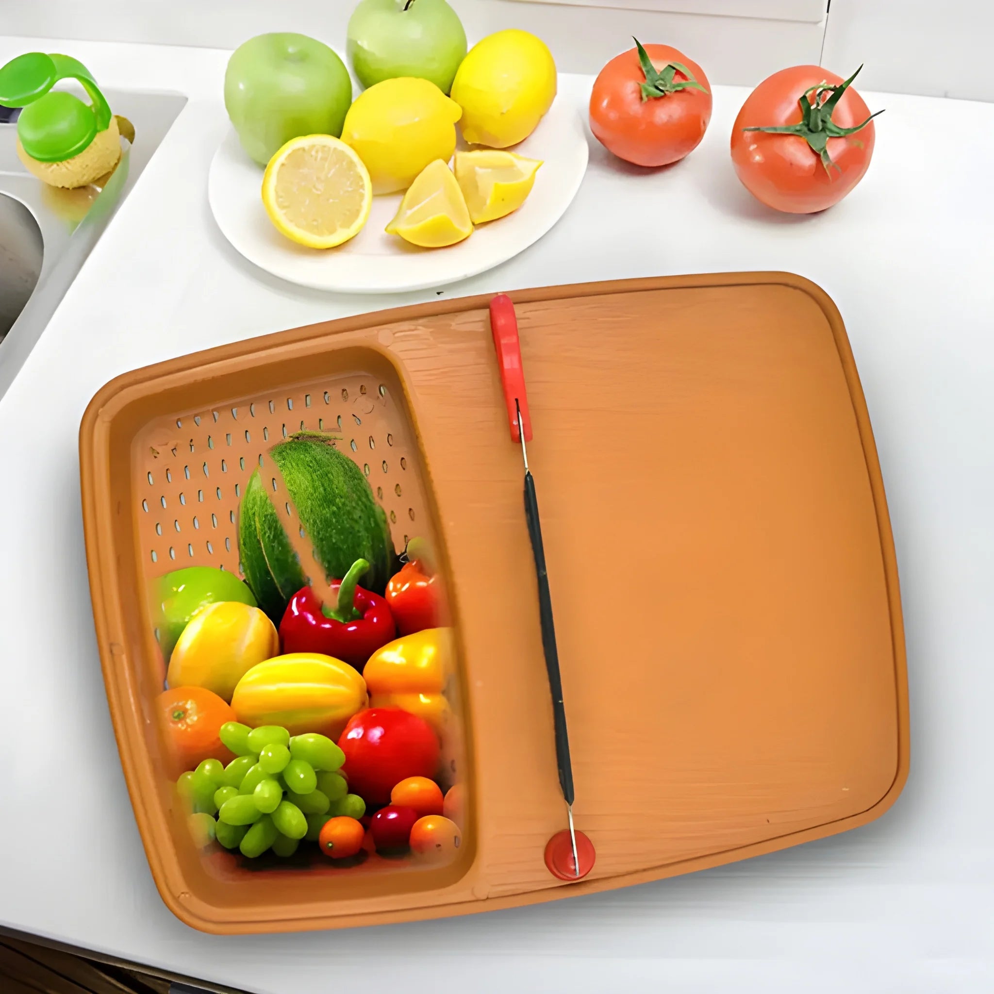 All-in-one prep tray