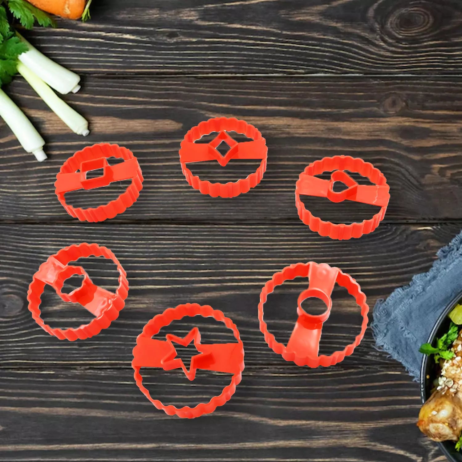 6-Pc Easter Cookie Cutter Set - Home & Kitchen