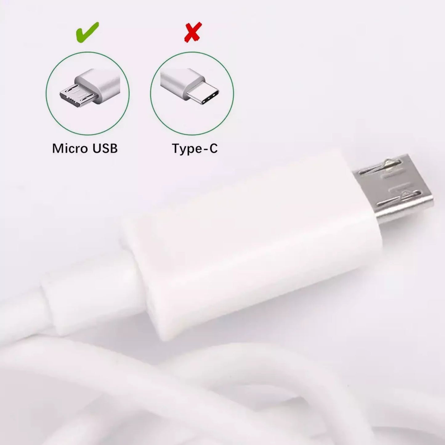 6.6ft Fast Charging Micro USB Cable - Electronics