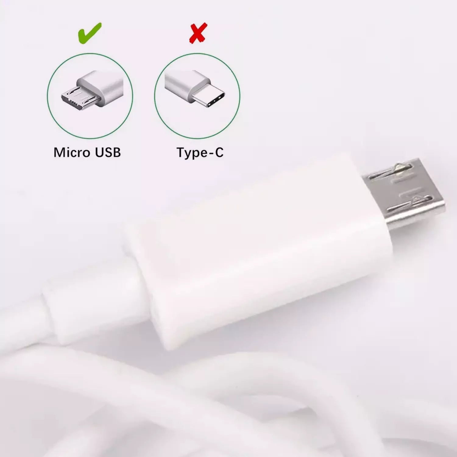 6.6ft Fast Charging Micro USB Cable - Electronics
