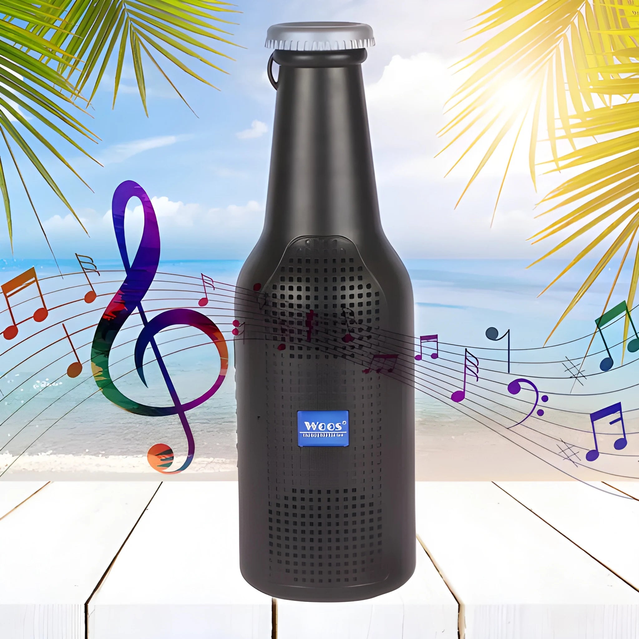 Bottle shape bluetooth speaker