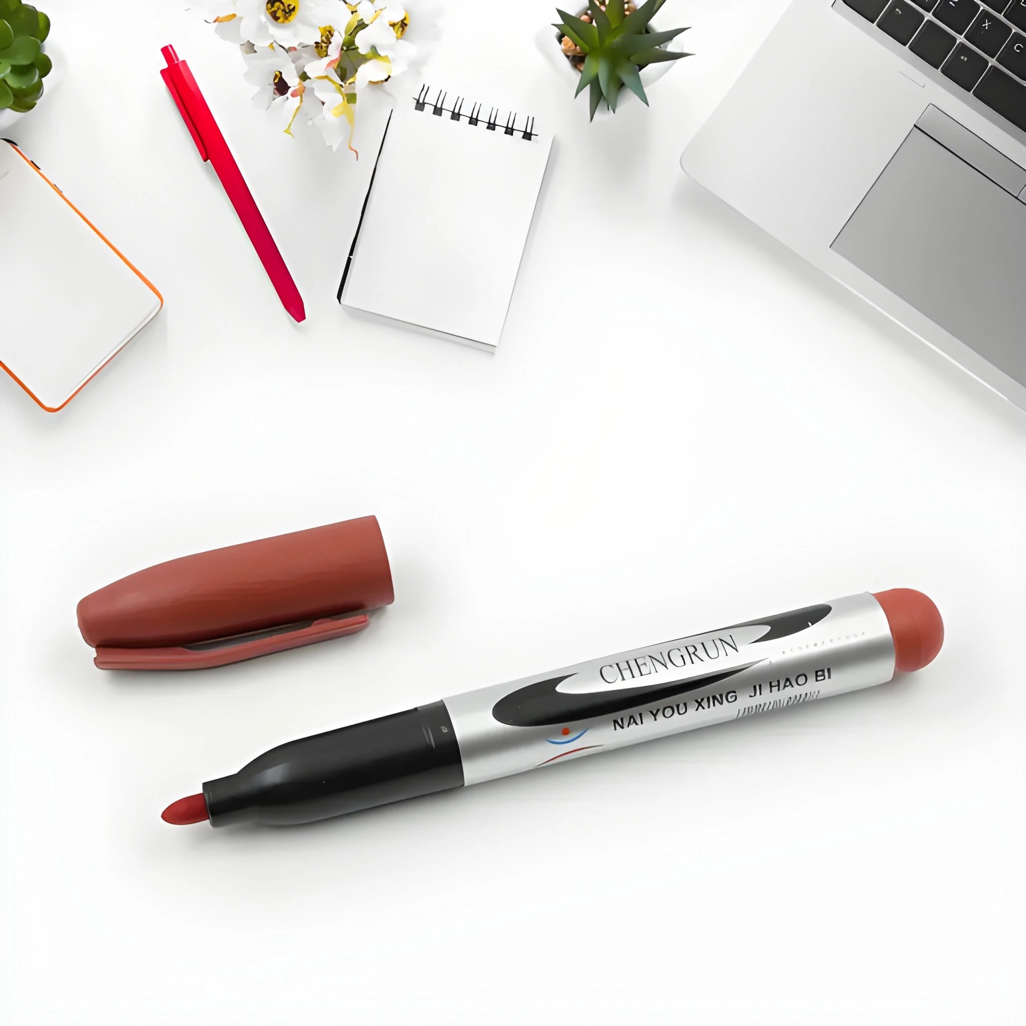 Bulk maroon whiteboard markers