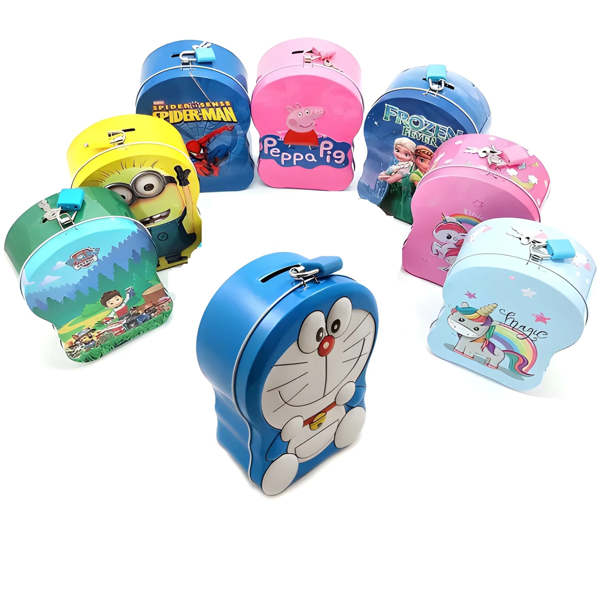 Cartoon metal piggy bank