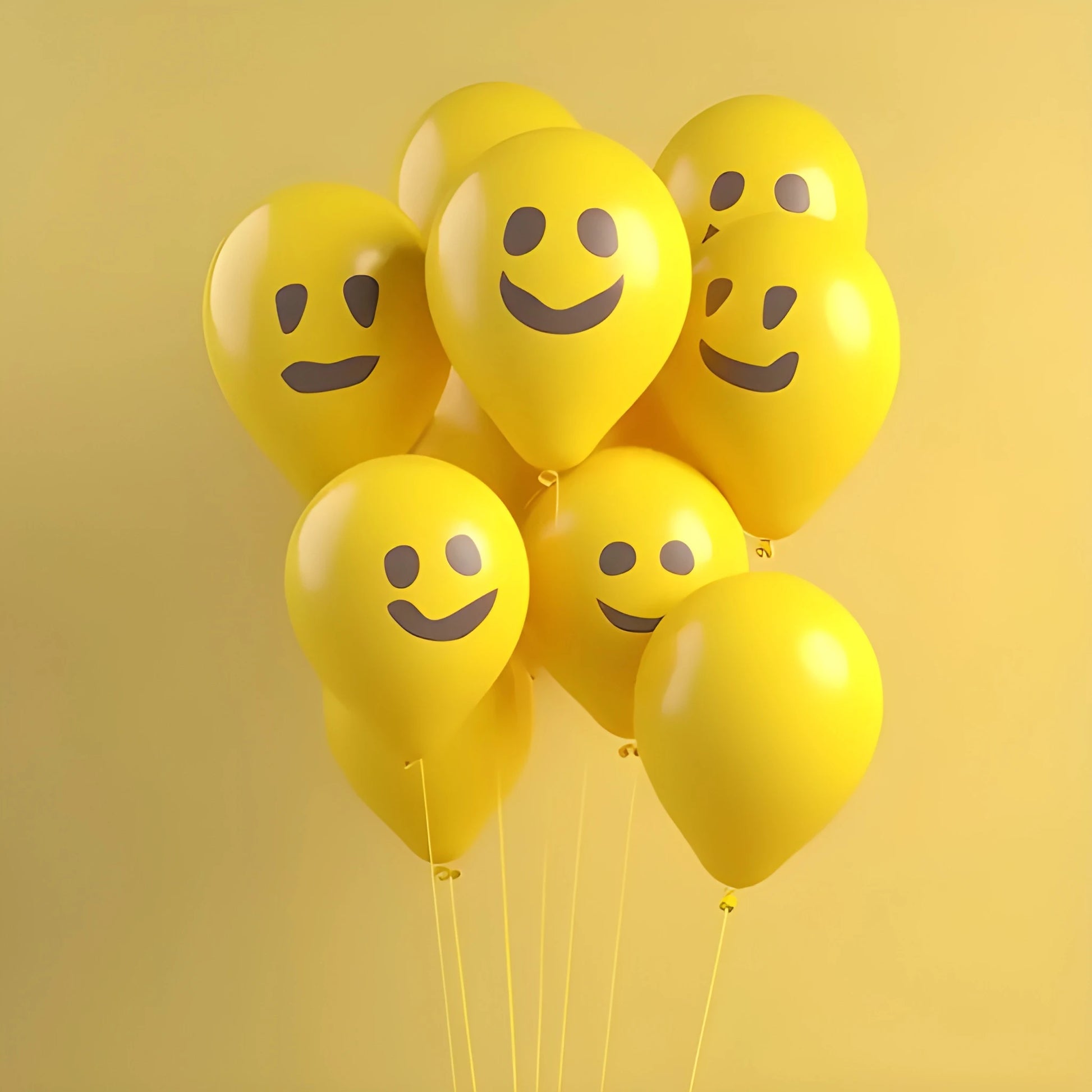 Smiley Print Party Balloons - Toys & Games