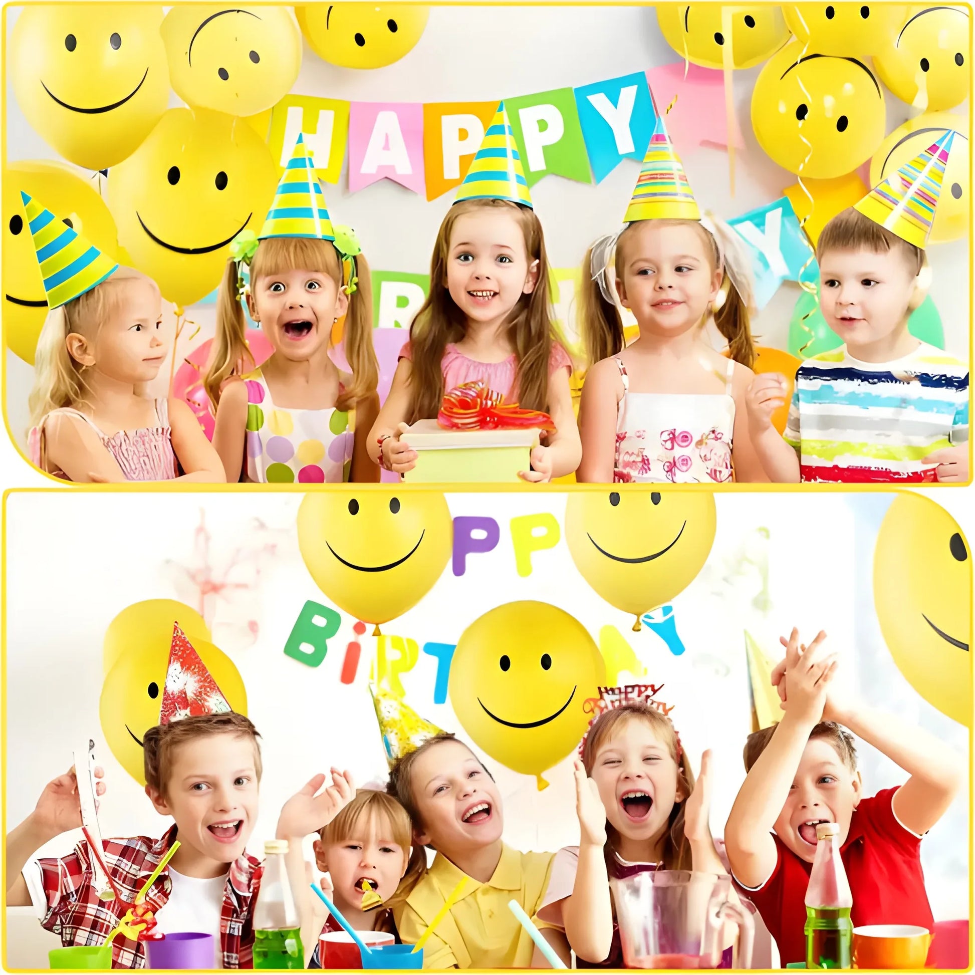 Smiley Print Party Balloons - Toys & Games