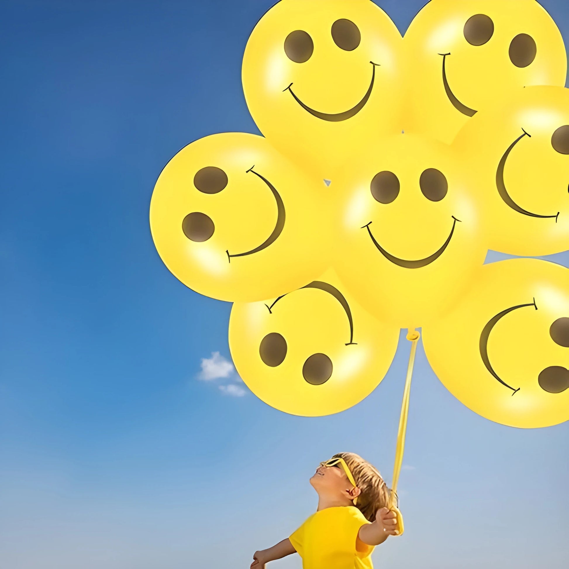 Smiley Print Party Balloons - Toys & Games