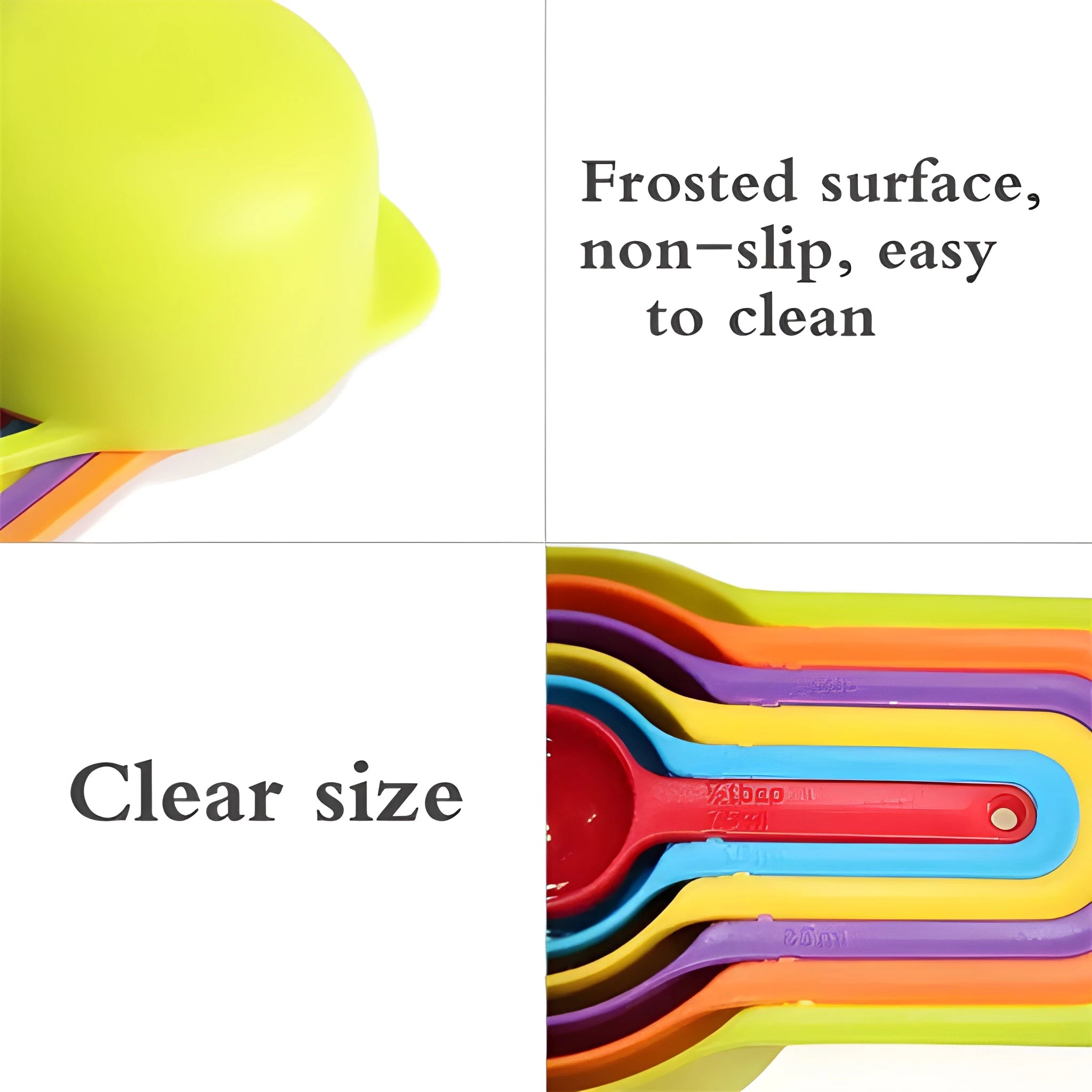 Color-coded measuring spoons