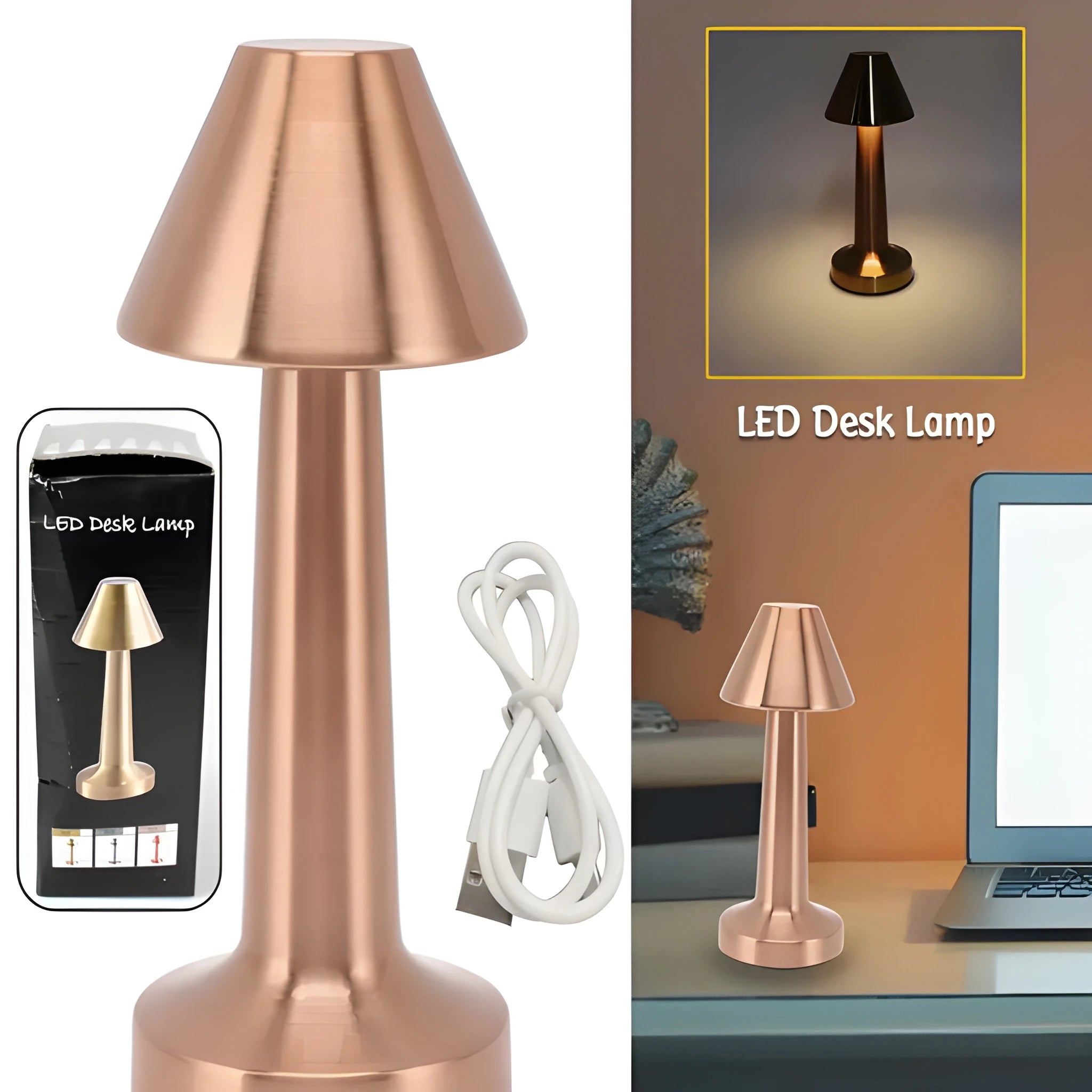 Cordless touch control lamp
