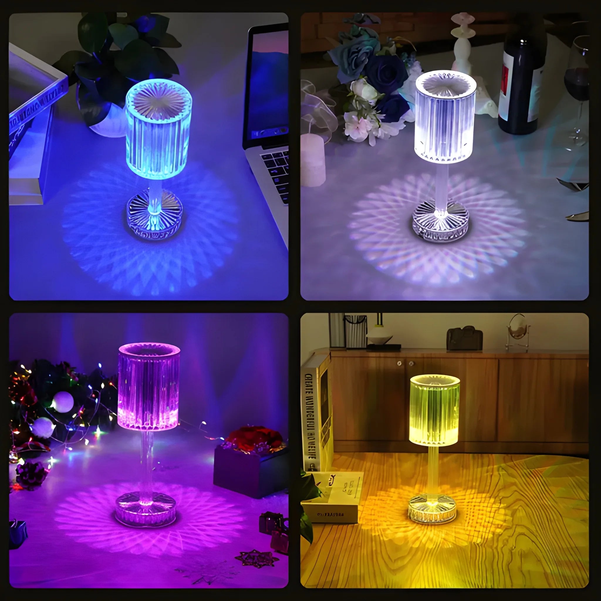 Crystal touch table lamp