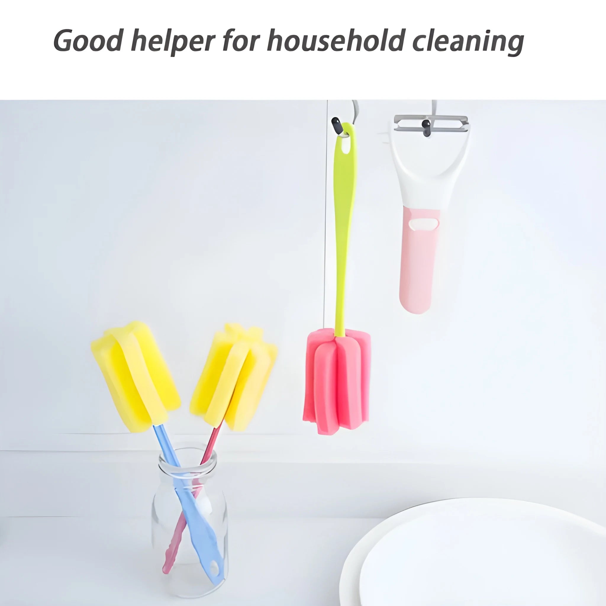 Deep clean bottle brush