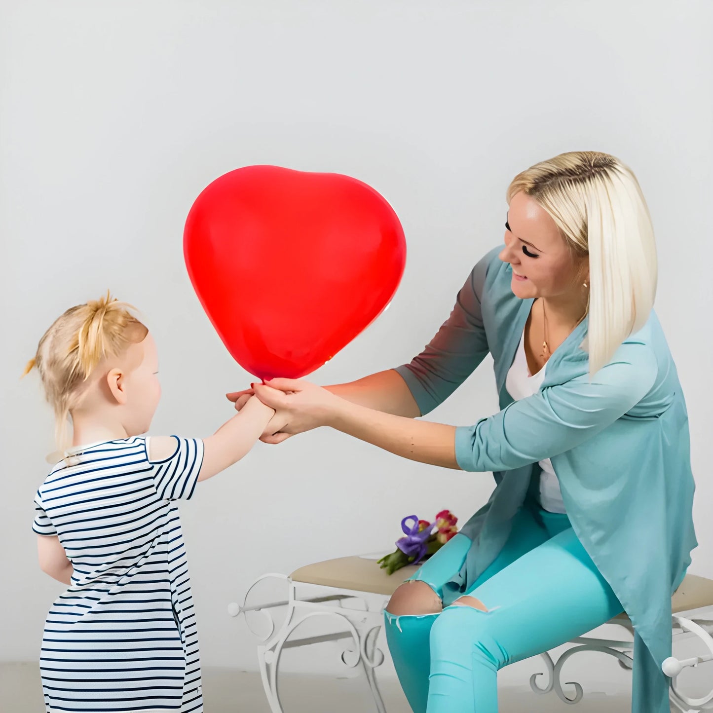 Elegant Heart-Shaped Balloons - Toys & Games