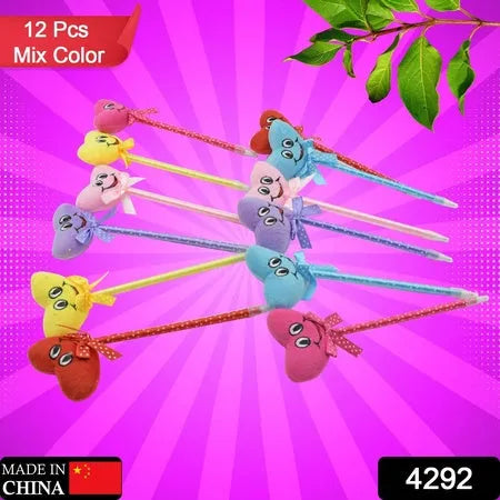 Cartoon heart facy pen (12 pcs)