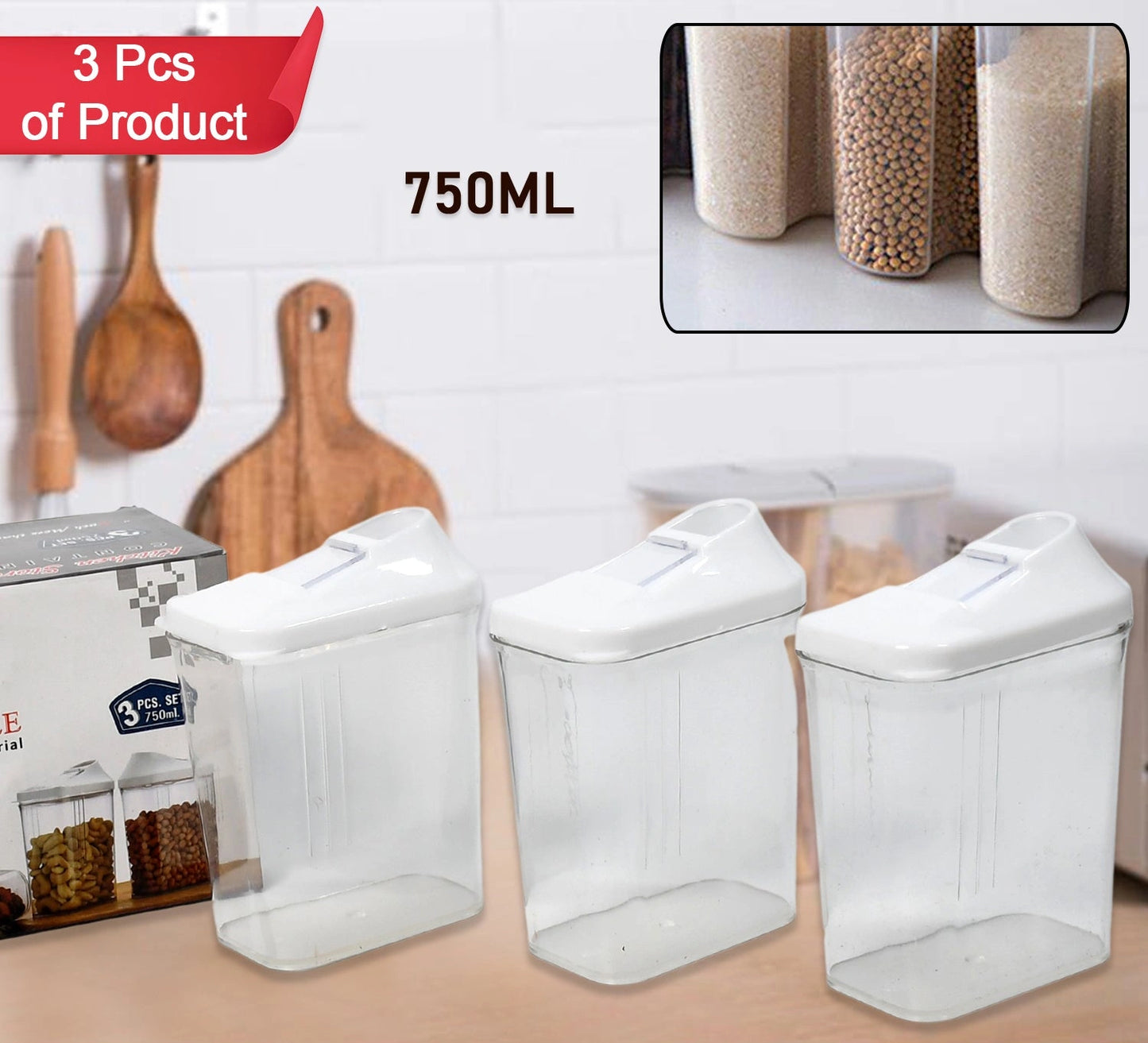 Best 3pc kitchen storage jar set - food containers | 2025 | fast shipping