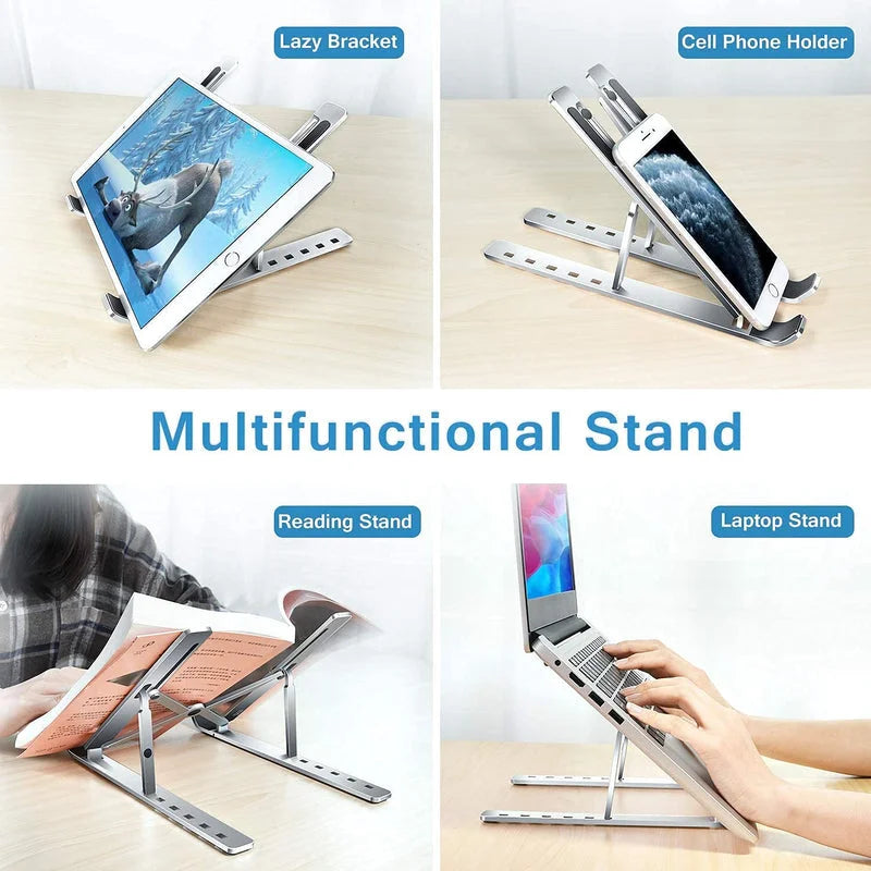 Adjustable laptop desk stand