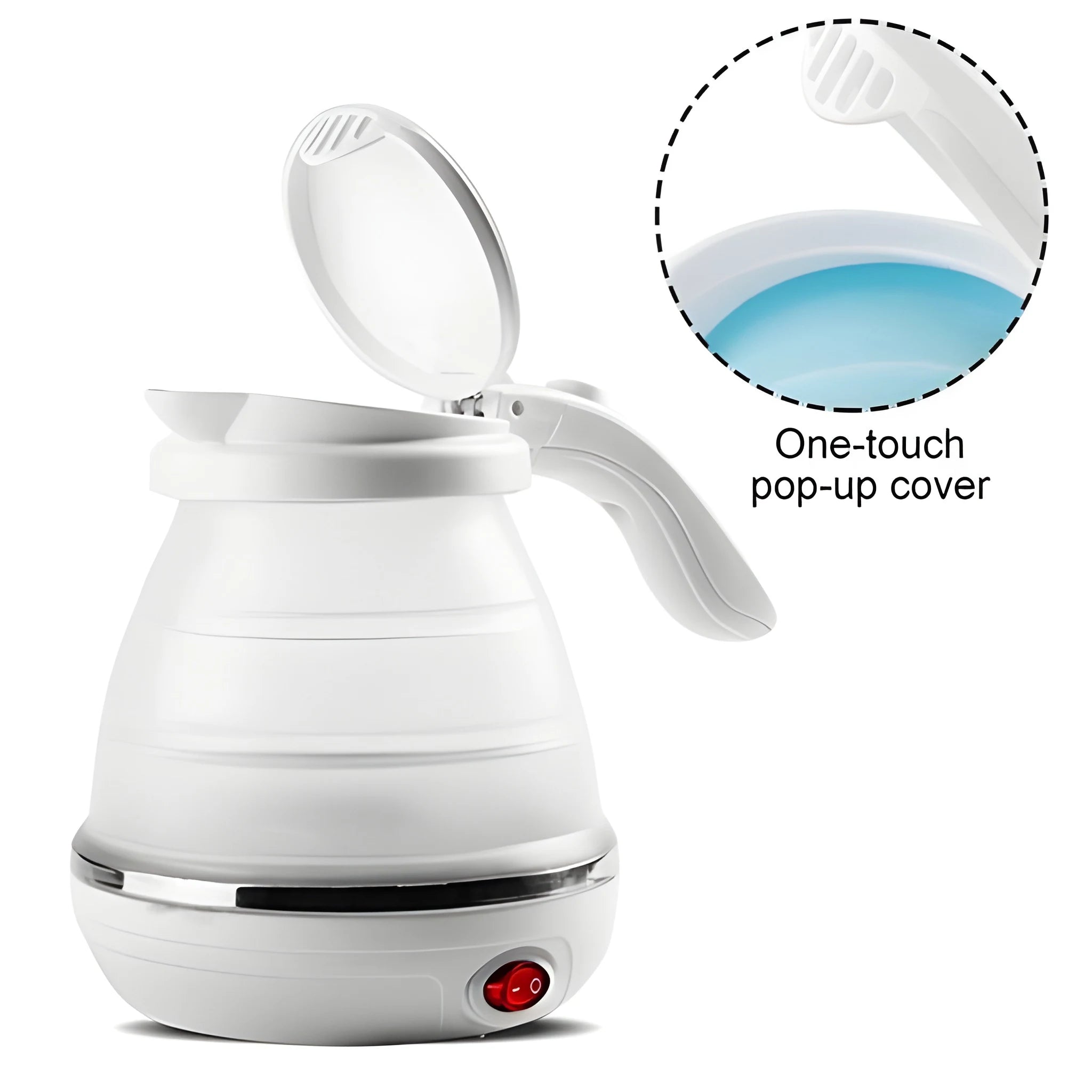 Foldable travel electric kettle