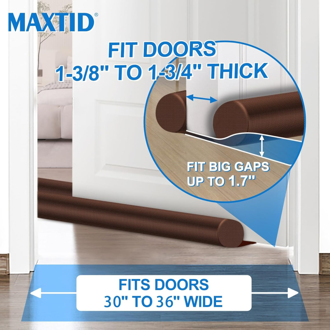 Twin Door Draft Stopperguard Protector