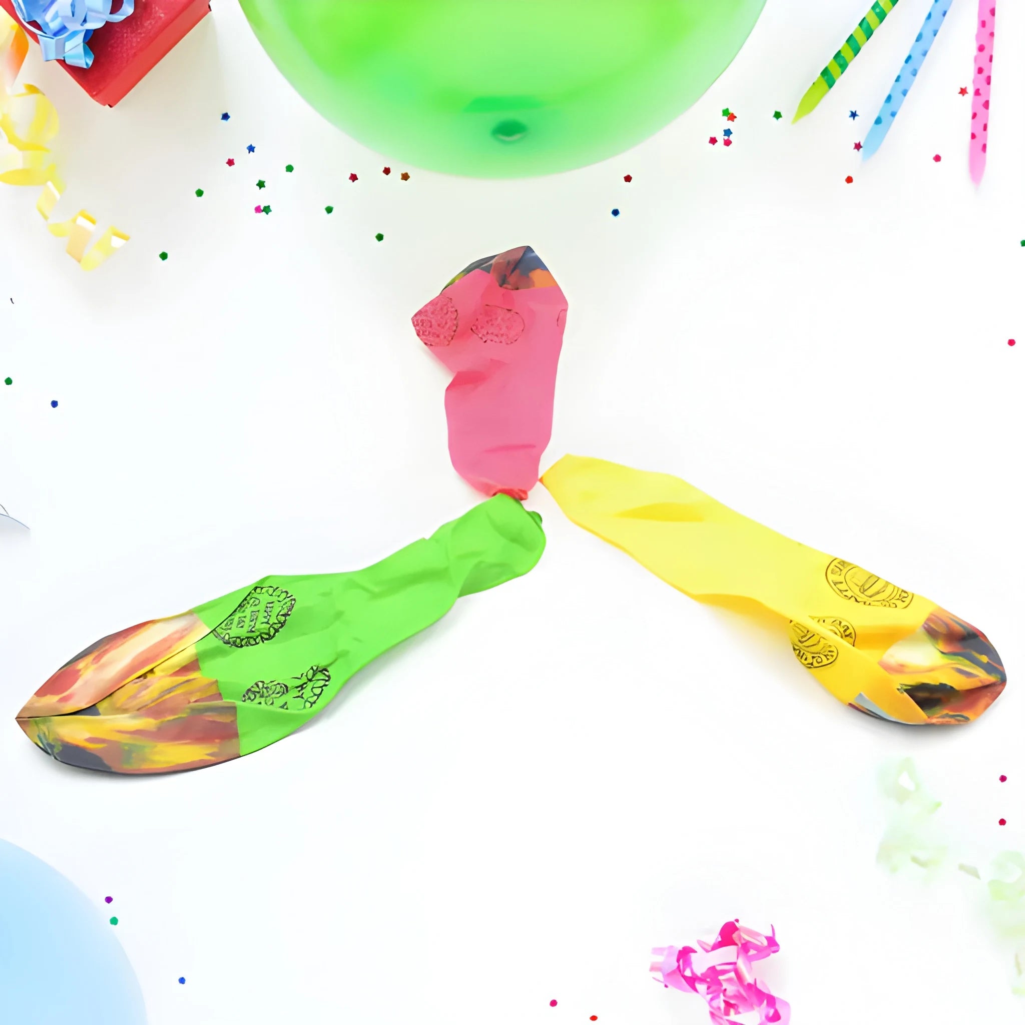 Giant rainbow party balloons