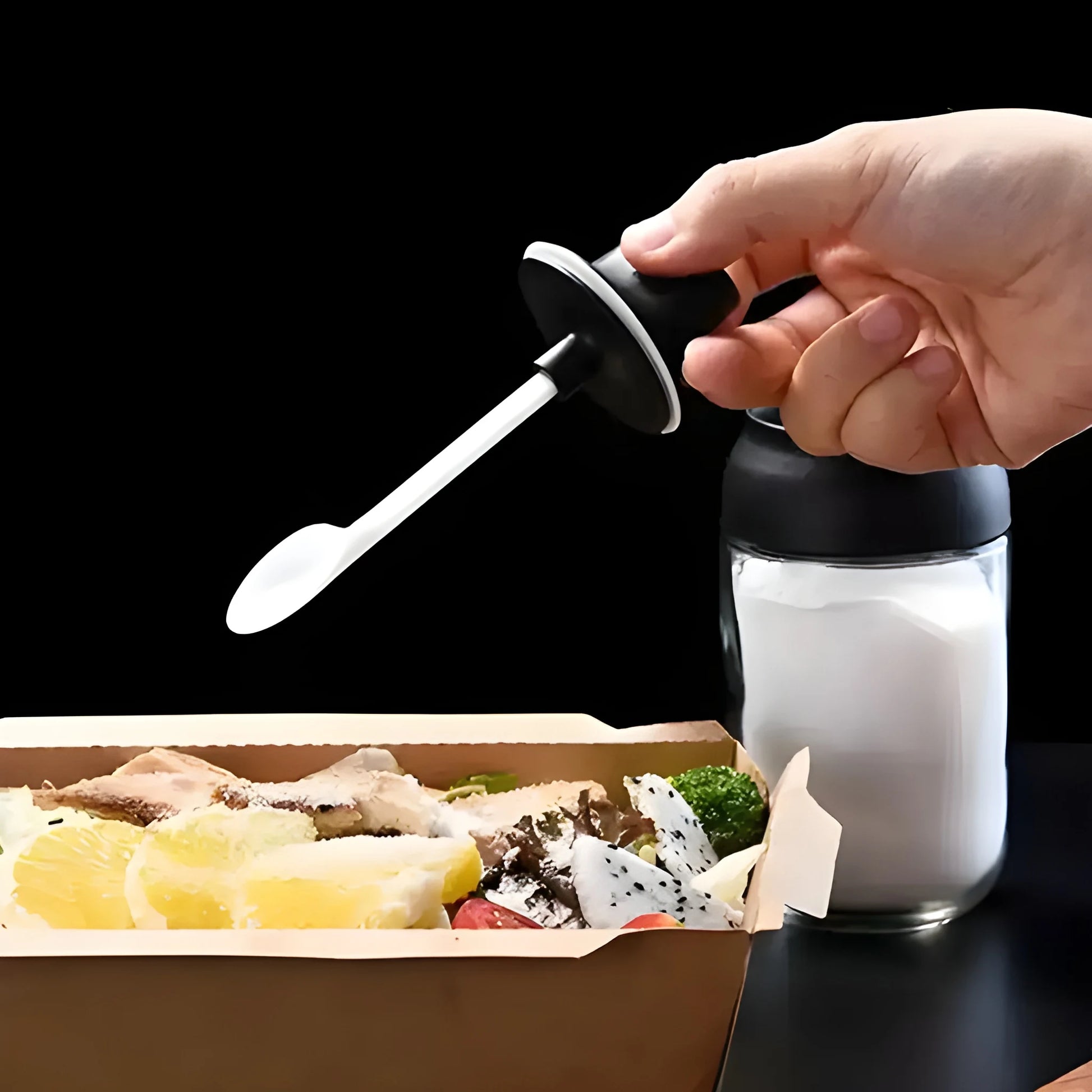 Glass Spice Dispenser Jar - Home & Kitchen