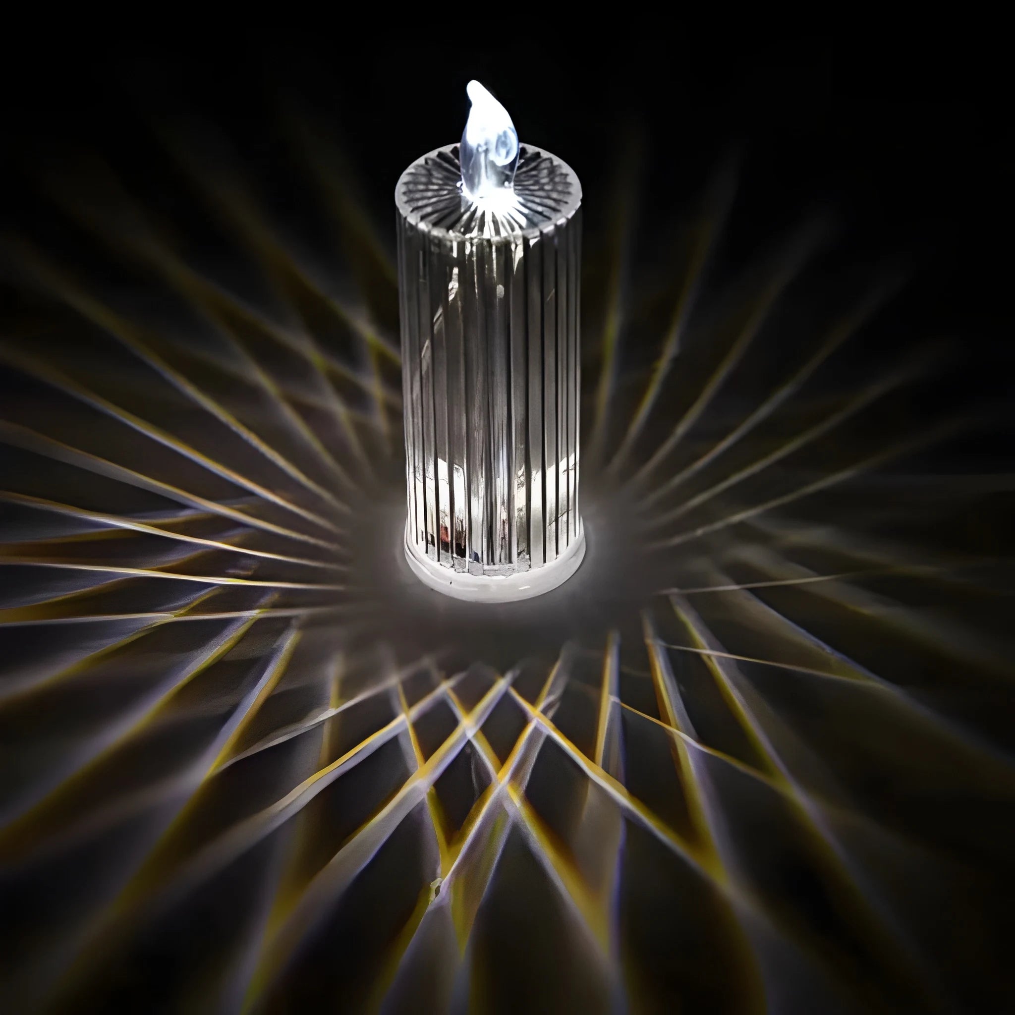 Glitter swirl led candles