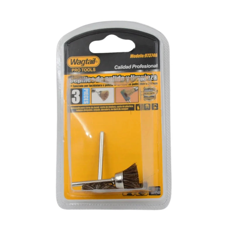 Brass wire brush set