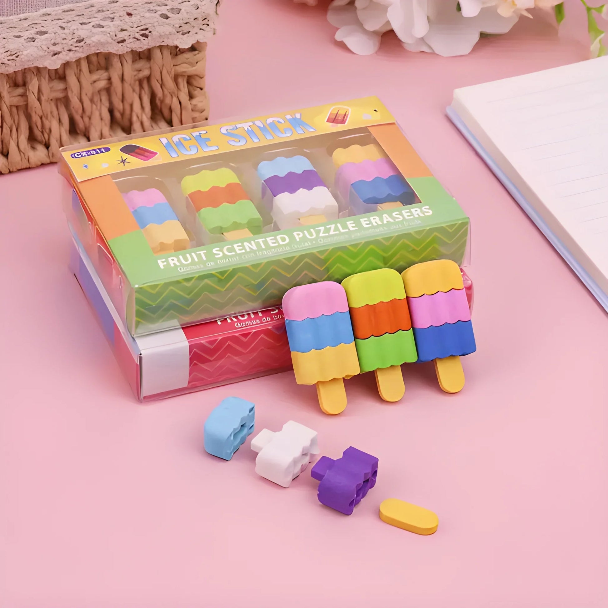 Ice Cream Shaped Erasers - Stationery