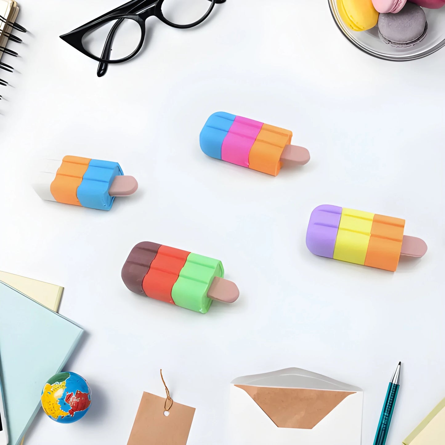 Ice Cream Shaped Erasers - Stationery