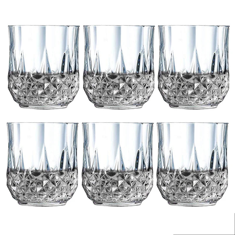 Unbreakable transparent glasses set