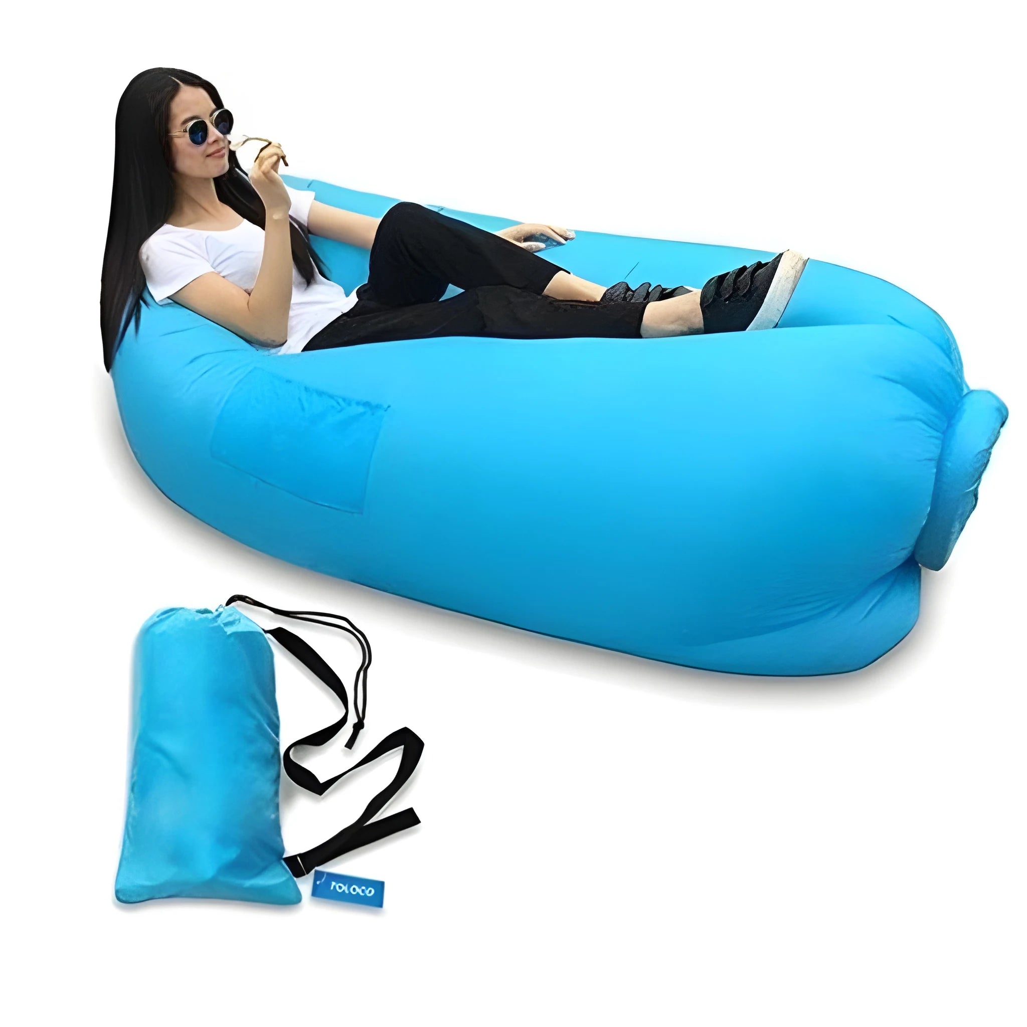 Inflatable air lounger