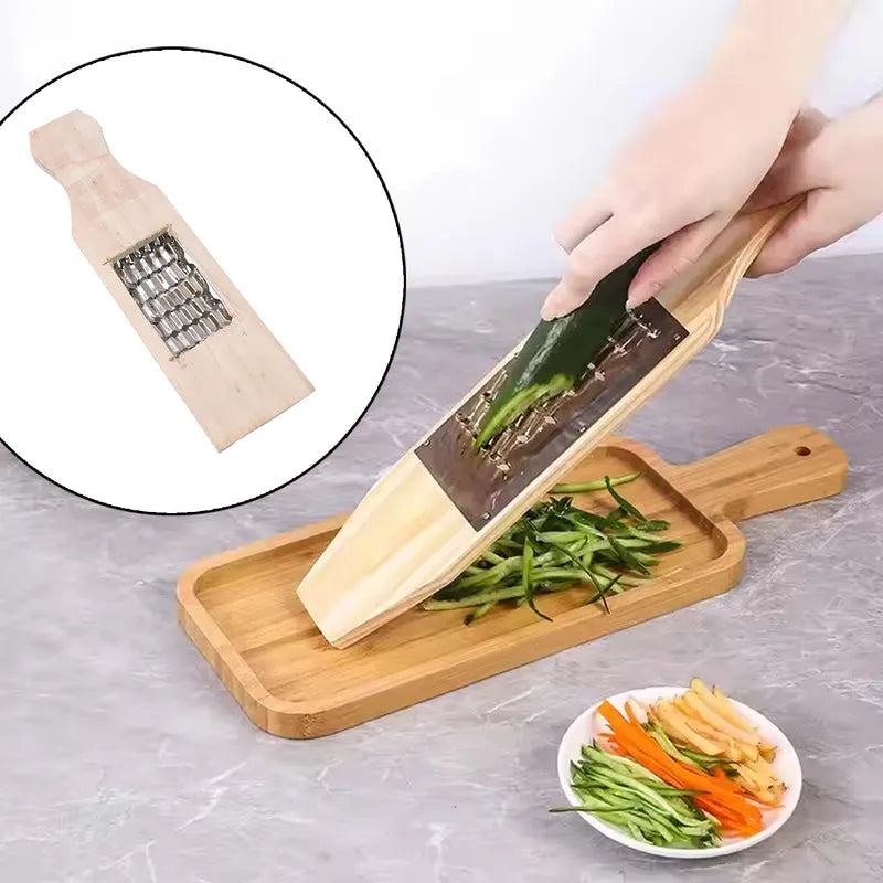 Wooden Vegetable Shredder Slicer Fry Cheese Grater - Home & Kitchen