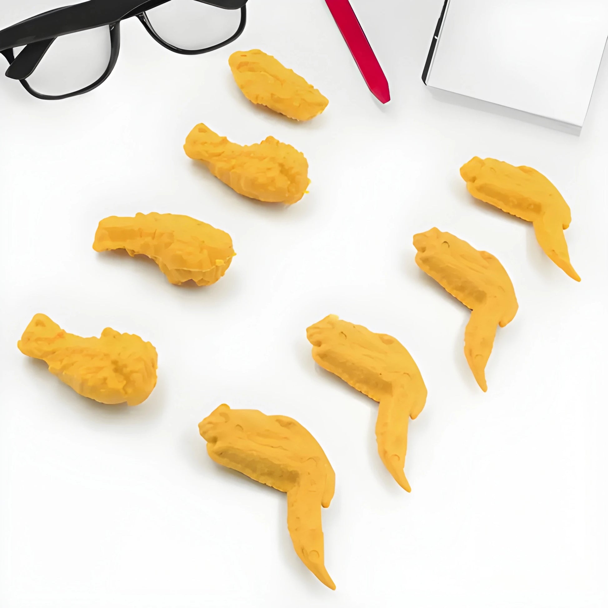 Kawaii Chicken Wing Erasers - Stationery