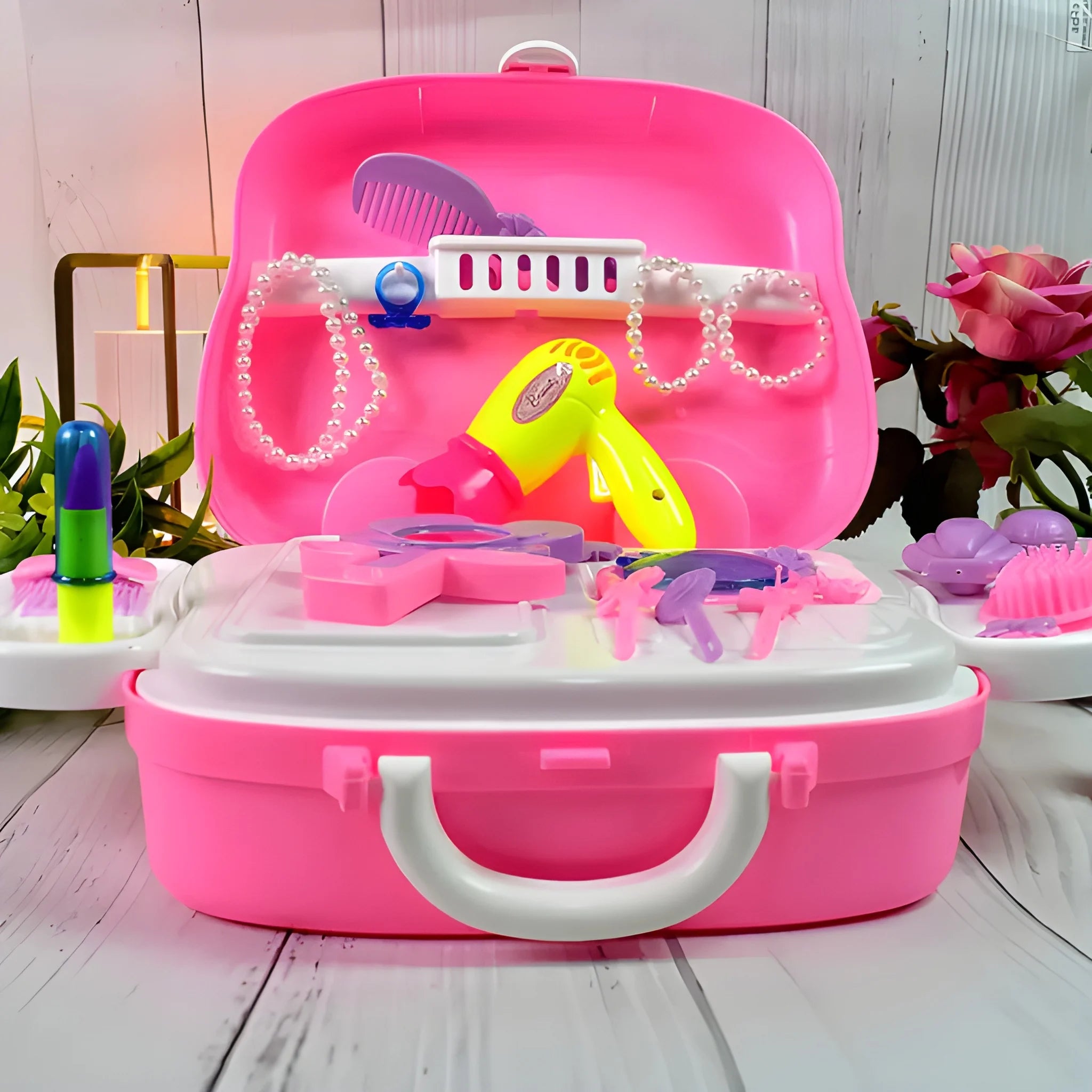 Kids makeup case suitcase