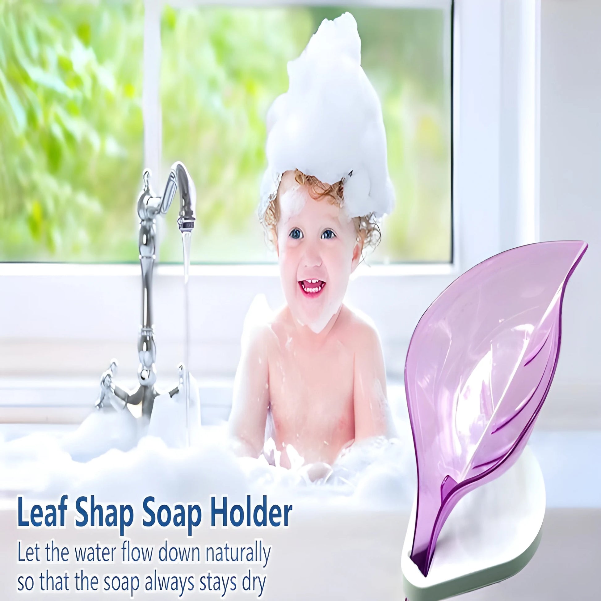Leaf Self-Draining Soap Tray - Home & Kitchen