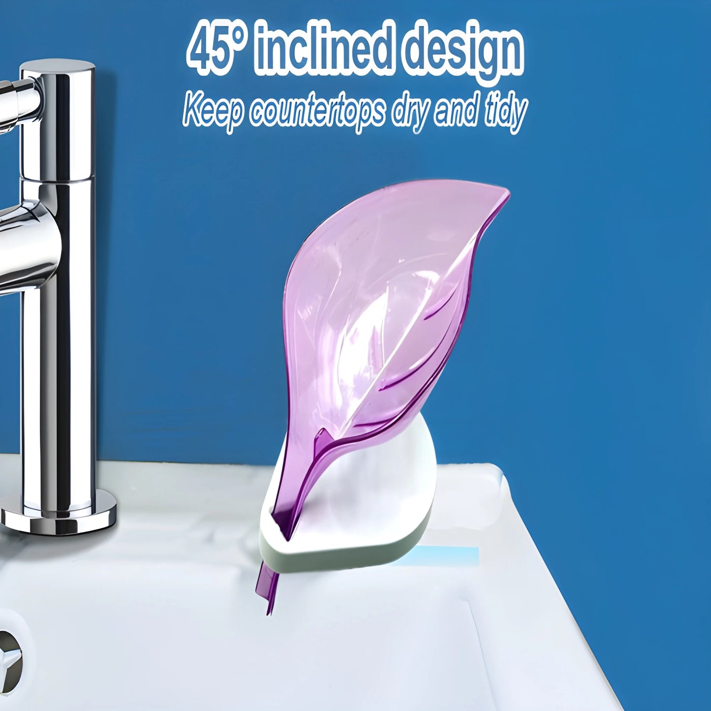 Leaf Self-Draining Soap Tray - Home & Kitchen