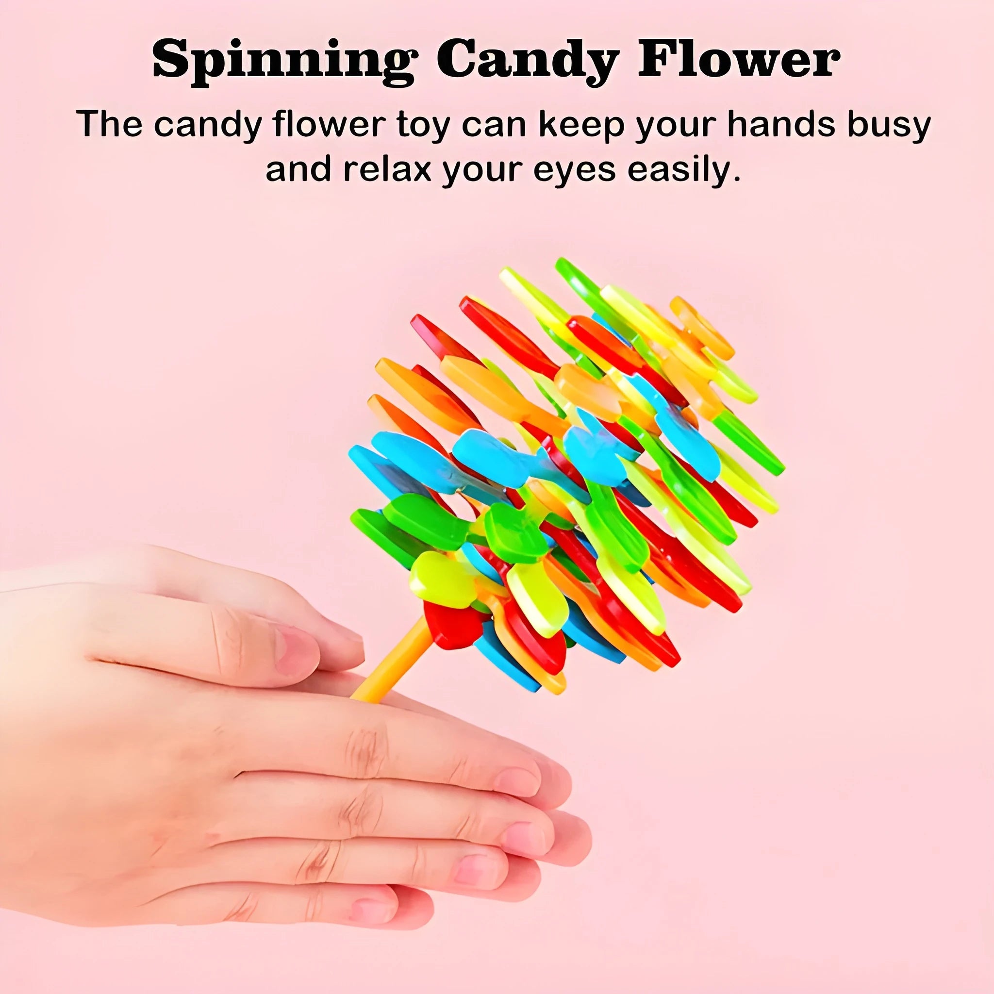Magic spinning flower toy